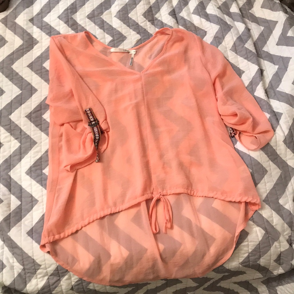 A sheer top